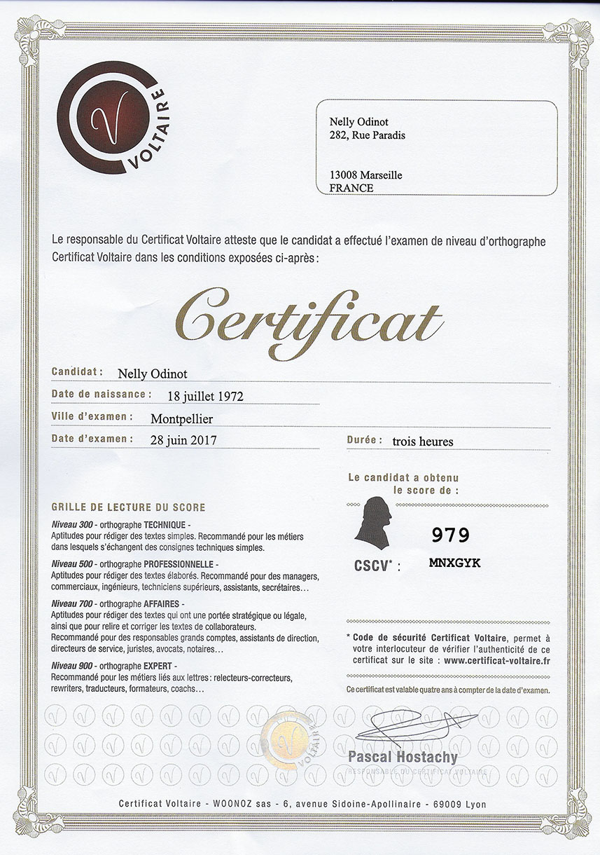 certificat-voltaire-nelly-odinot-zero-faute-marseille-2